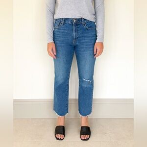 J.Crew Factory Mid-rise flare crop jean